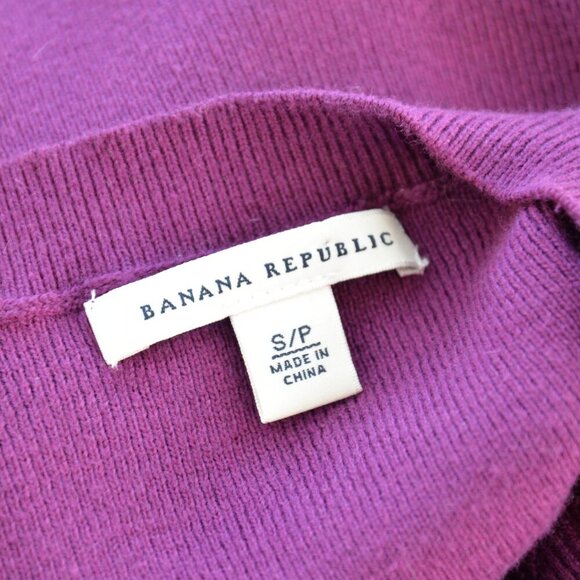Banana Republic Burgundy Cashmere Blend Cardigan Sz S - Picture 5 of 7